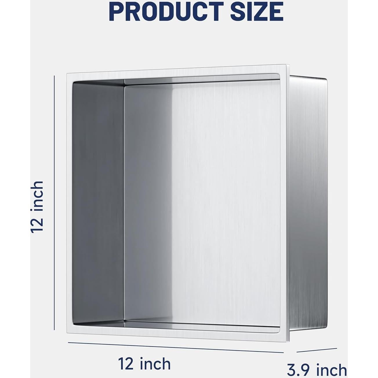 Nicho de Ducha Acero Inoxidable BATHLAVISH 30x30 cm Niquel