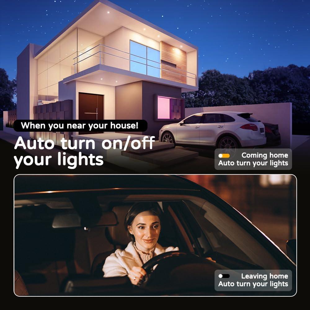 Kit de 6 Luces LED Puck WiFi YSRSAI 2700K-6500K Control Remoto