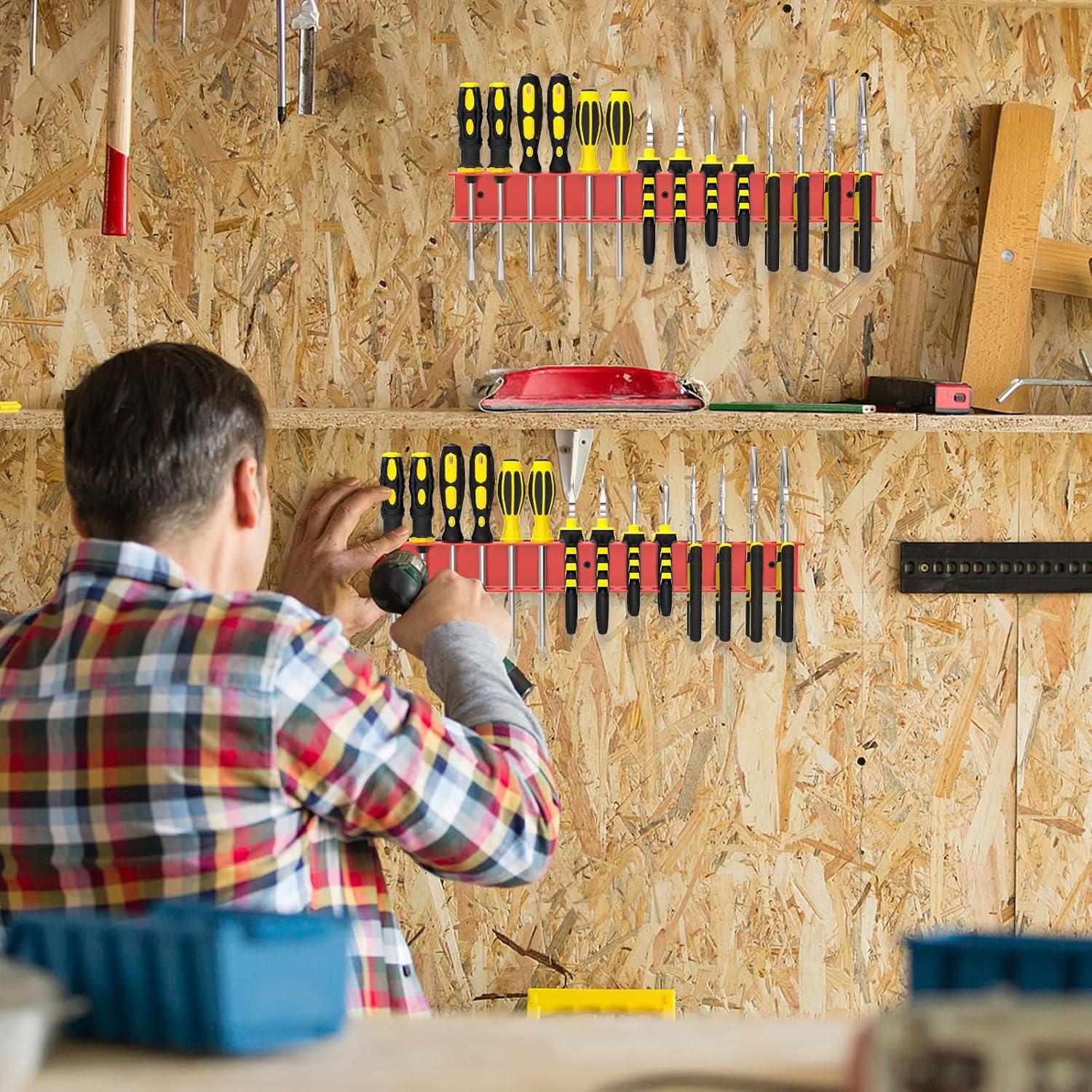 Organizador de Herramientas jsyonii para Alicates y Destornilladores Rojo