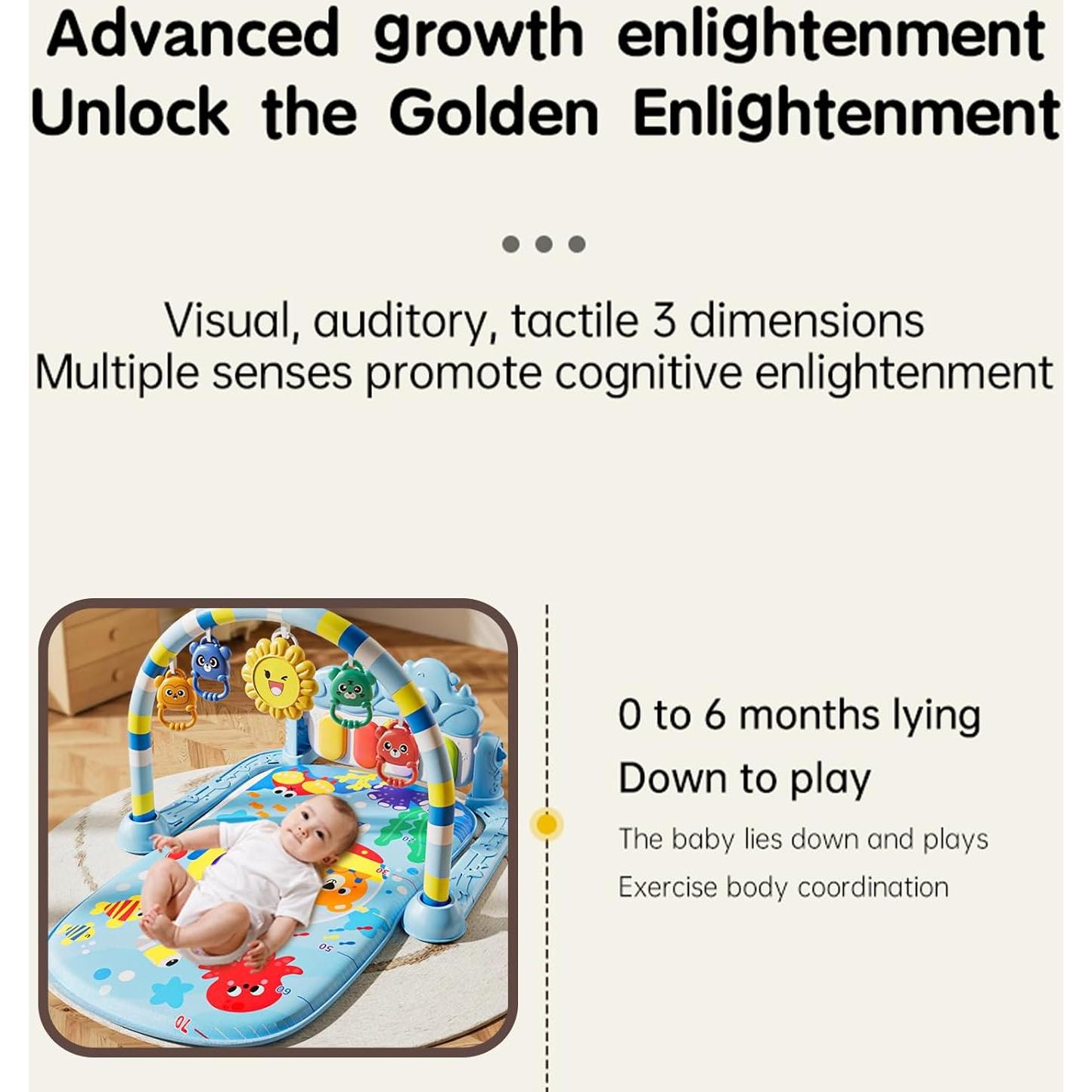 Tapete de Juego Musical para Bebés Alivio Encantador 75x56 cm