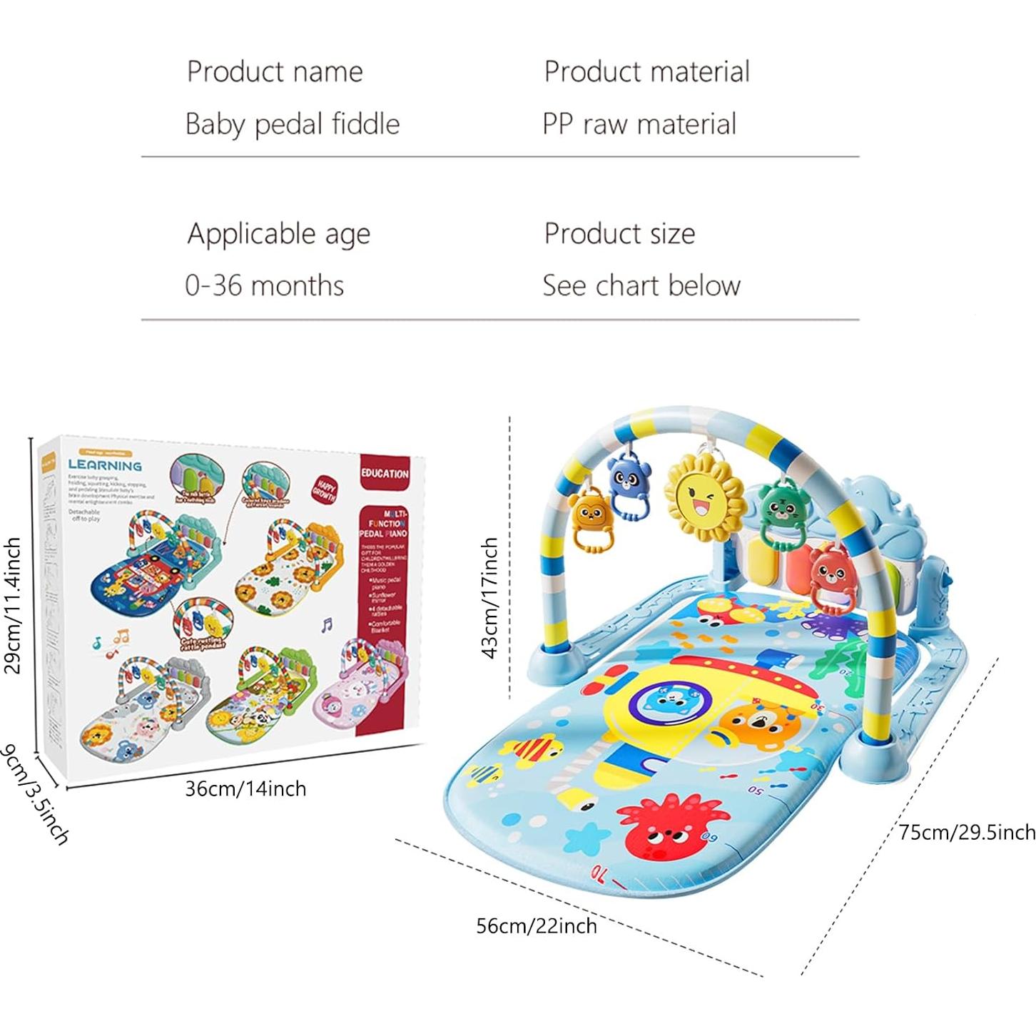 Tapete de Juego Musical para Bebés Alivio Encantador 75x56 cm