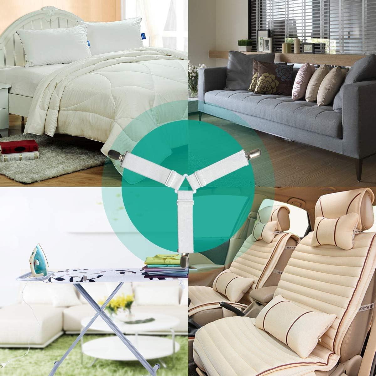 Sujetadores de Sábanas RayTour - Juego de 4 Correas Ajustables