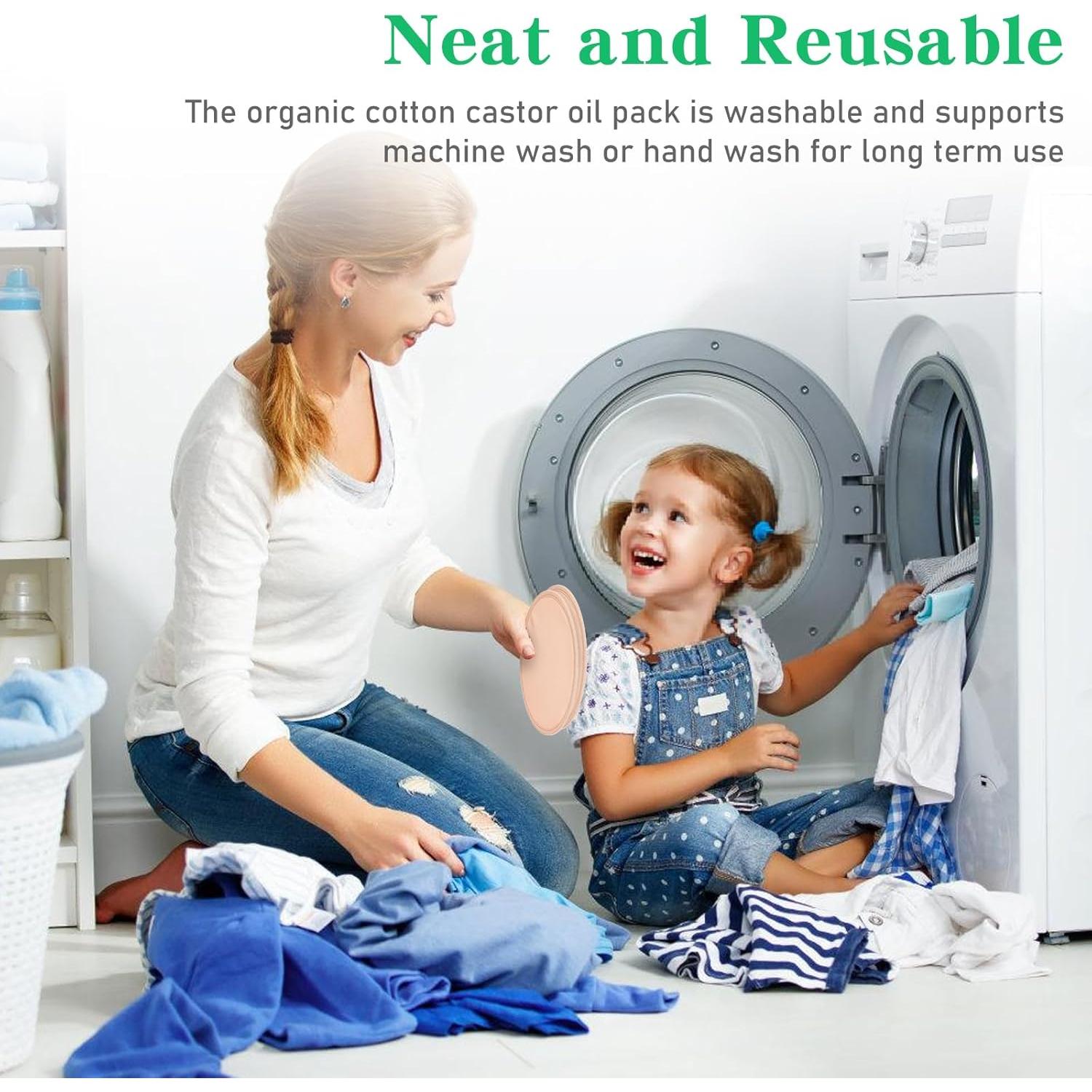 Paquete de Almohadillas de Aceite de Ricino YEXIAOBOY 2 Piezas