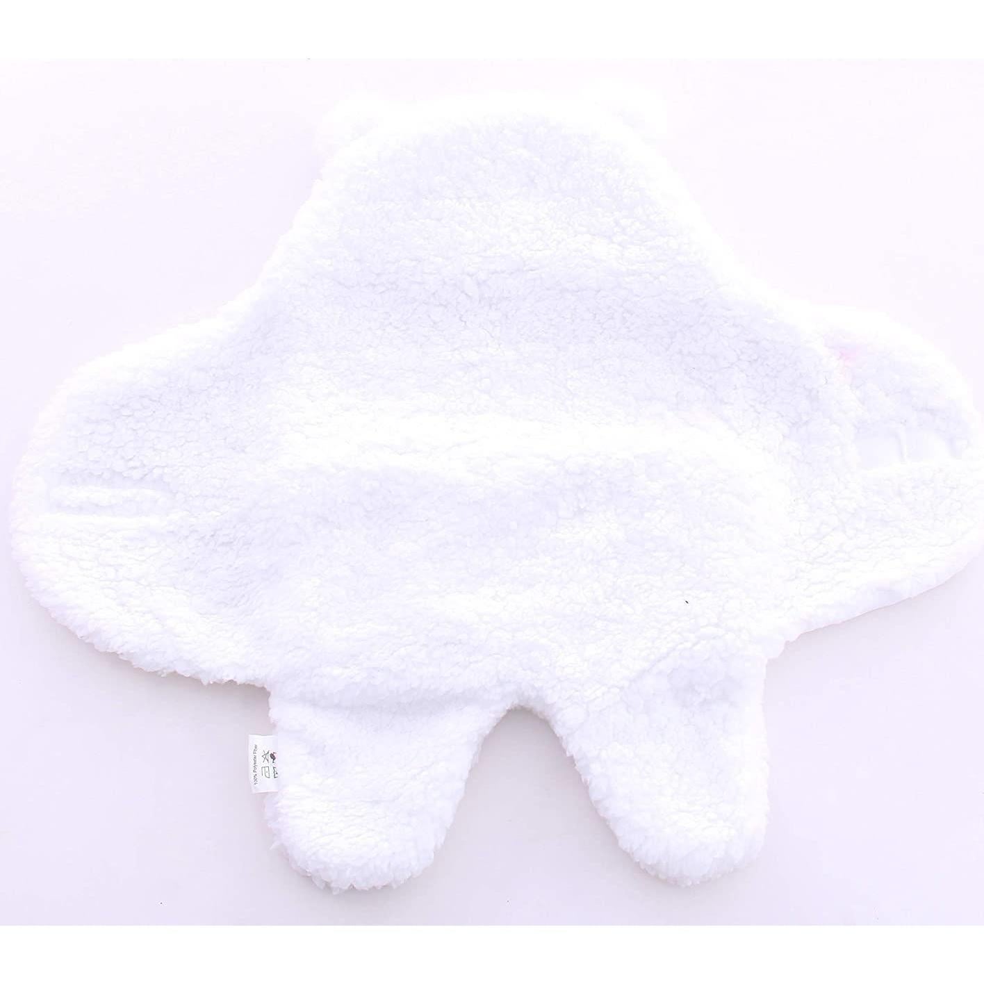 Paquete de 2 mantas swaddle Sherpa Spotted Play - Acuamarina y Blanca