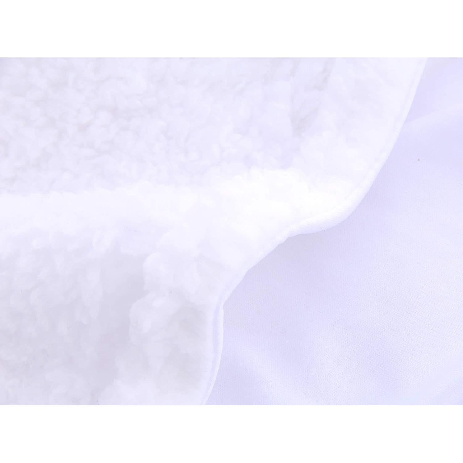 Paquete de 2 mantas swaddle Sherpa Spotted Play - Acuamarina y Blanca