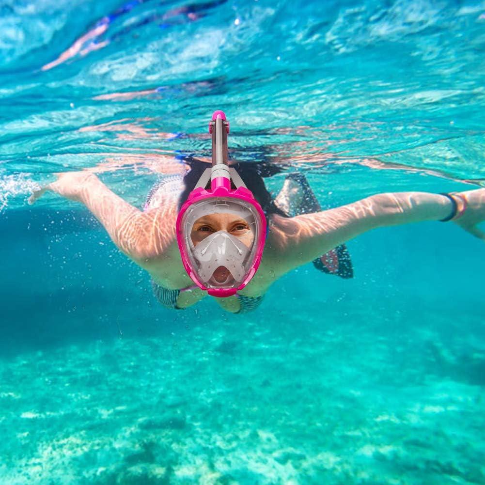 Máscara de Snorkel QingSong 180° Antivaho y Antifugas