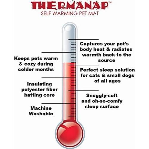 Almohadilla Autocalentable Furhaven ThermaNAP para Gatos y Perros
