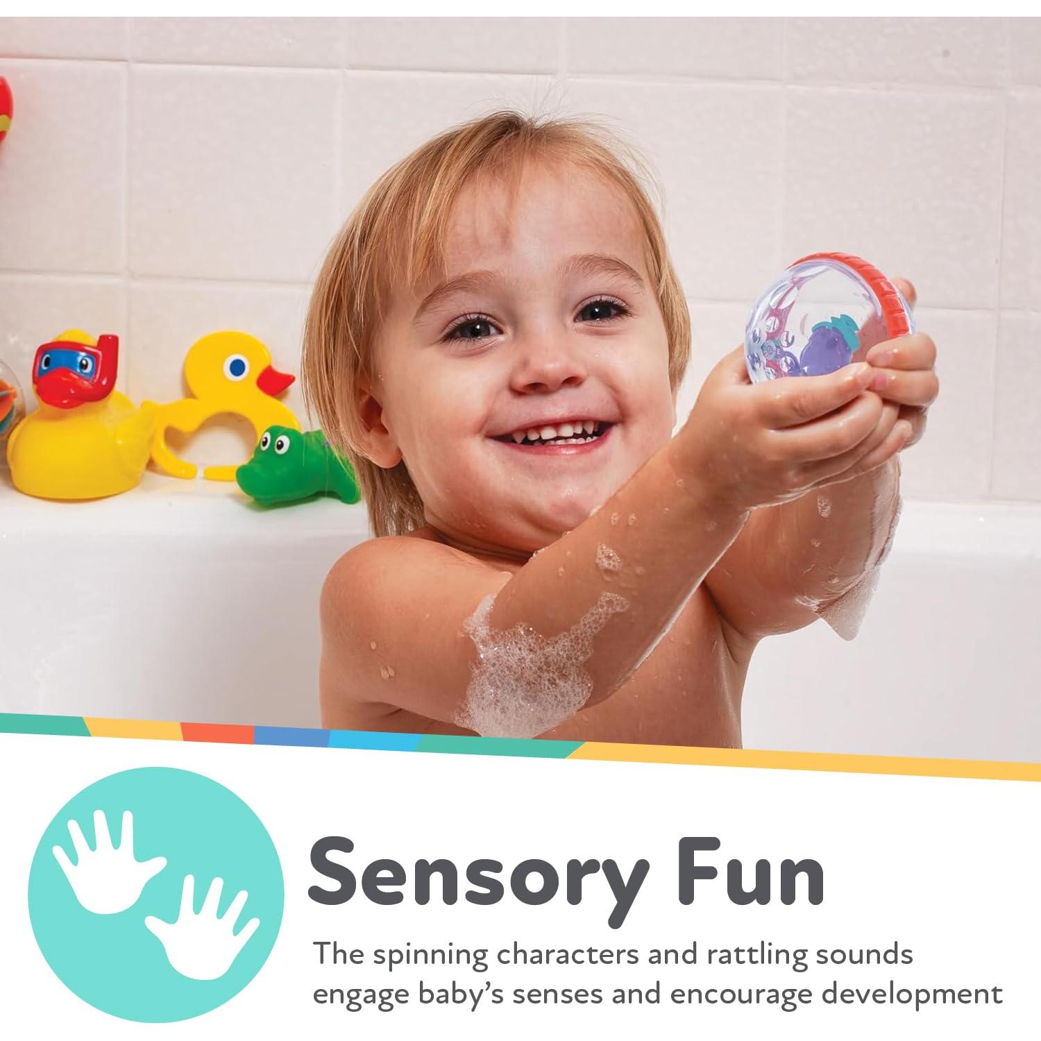 Juguete de Baño Interactivo Nuby Pulpo Flotante y Anillos