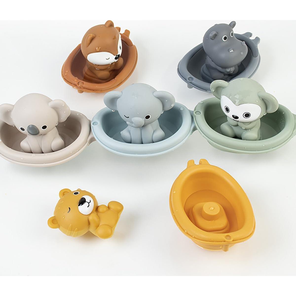 Juguetes de Baño Flotantes AFUDO 12 Piezas para Niños