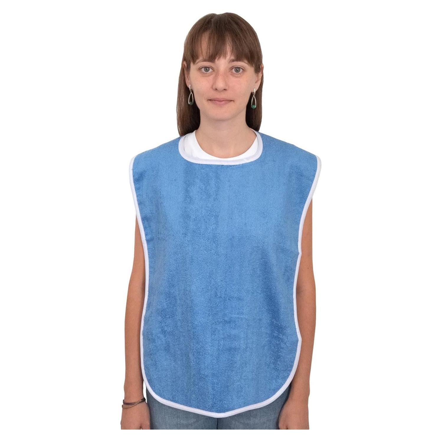 Babero Adulto Elaine Karen 1 Pack Algodón Lavable 76x46cm