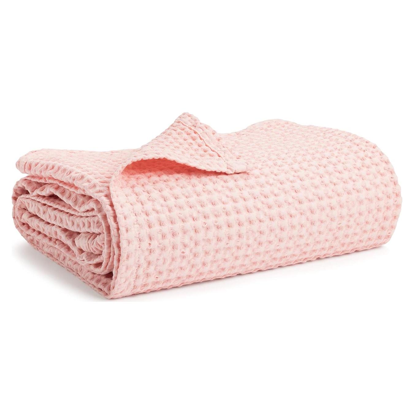 Manta de Bebé Waffle Simka Rose 91x102 cm Algodón Rosa