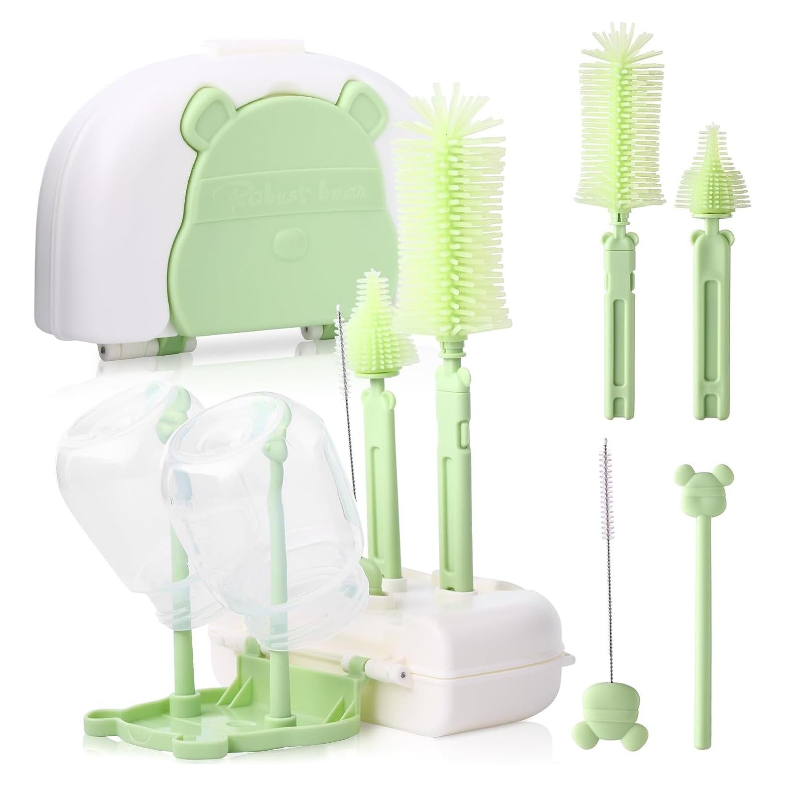 Kit de limpieza de biberones Hranio 6 en 1 con cepillos