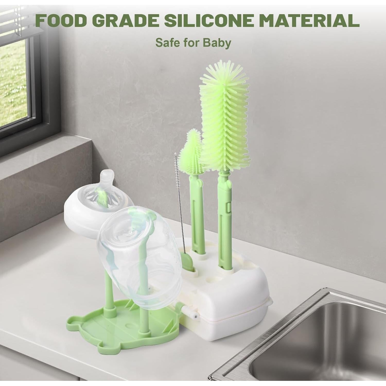 Kit de limpieza de biberones Hranio 6 en 1 con cepillos