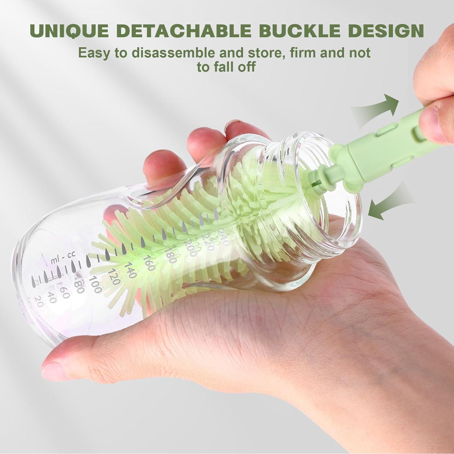 Kit de limpieza de biberones Hranio 6 en 1 con cepillos