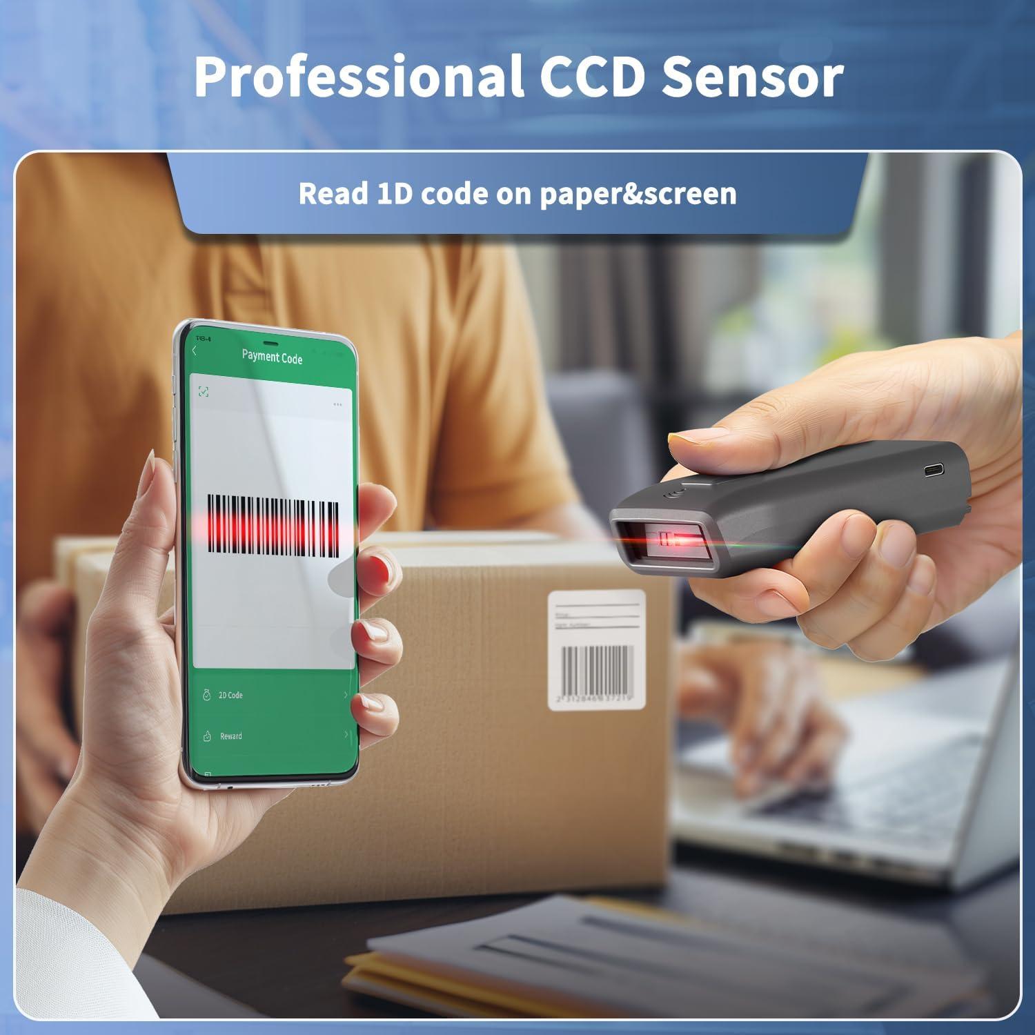 Escáner de Código de Barras Bluetooth NetumScan Mini 1D 3-en-1