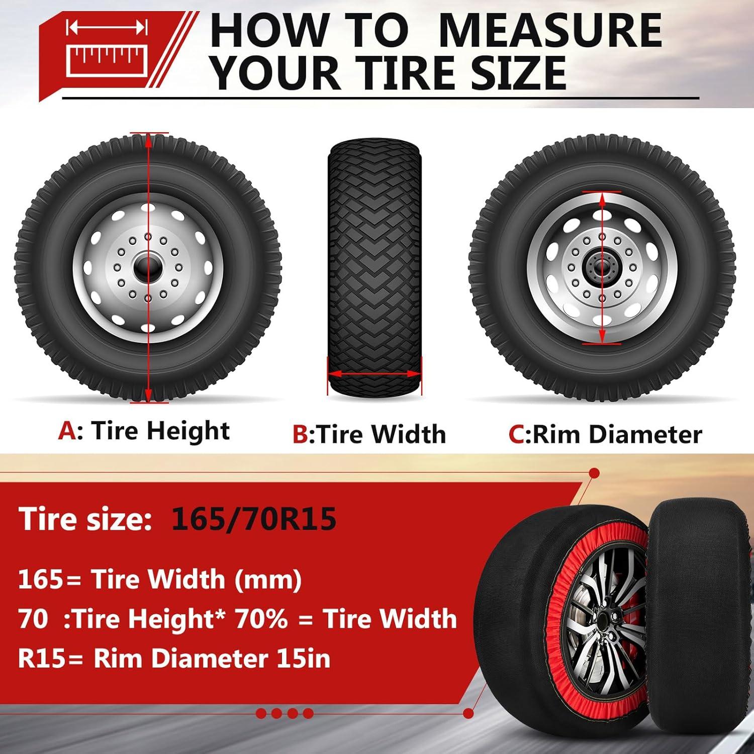 Calcetines de Nieve Automotrices DaisyInner L - 2 Piezas