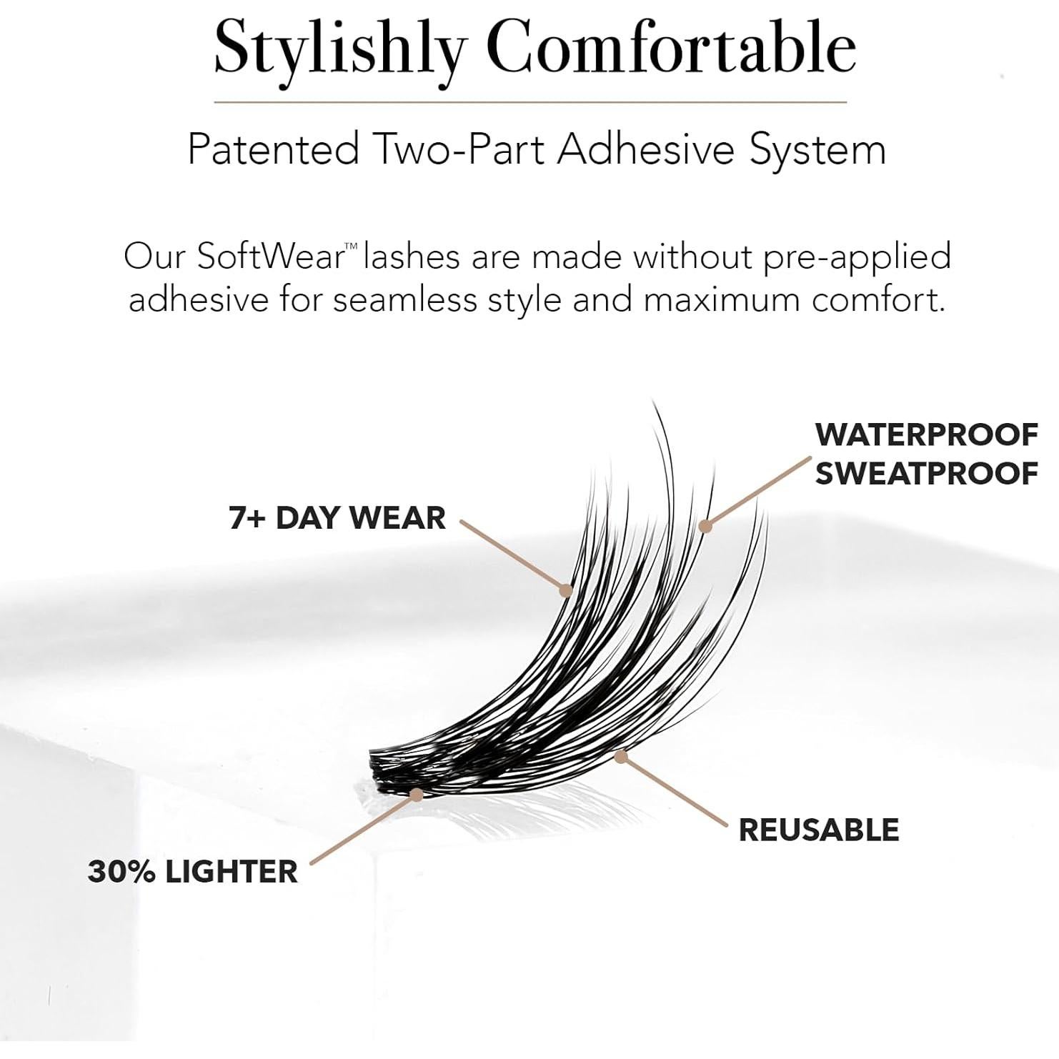 Kit de Pestañas Postizas Pro Lash SoftWear Ojo de Gato No. 08