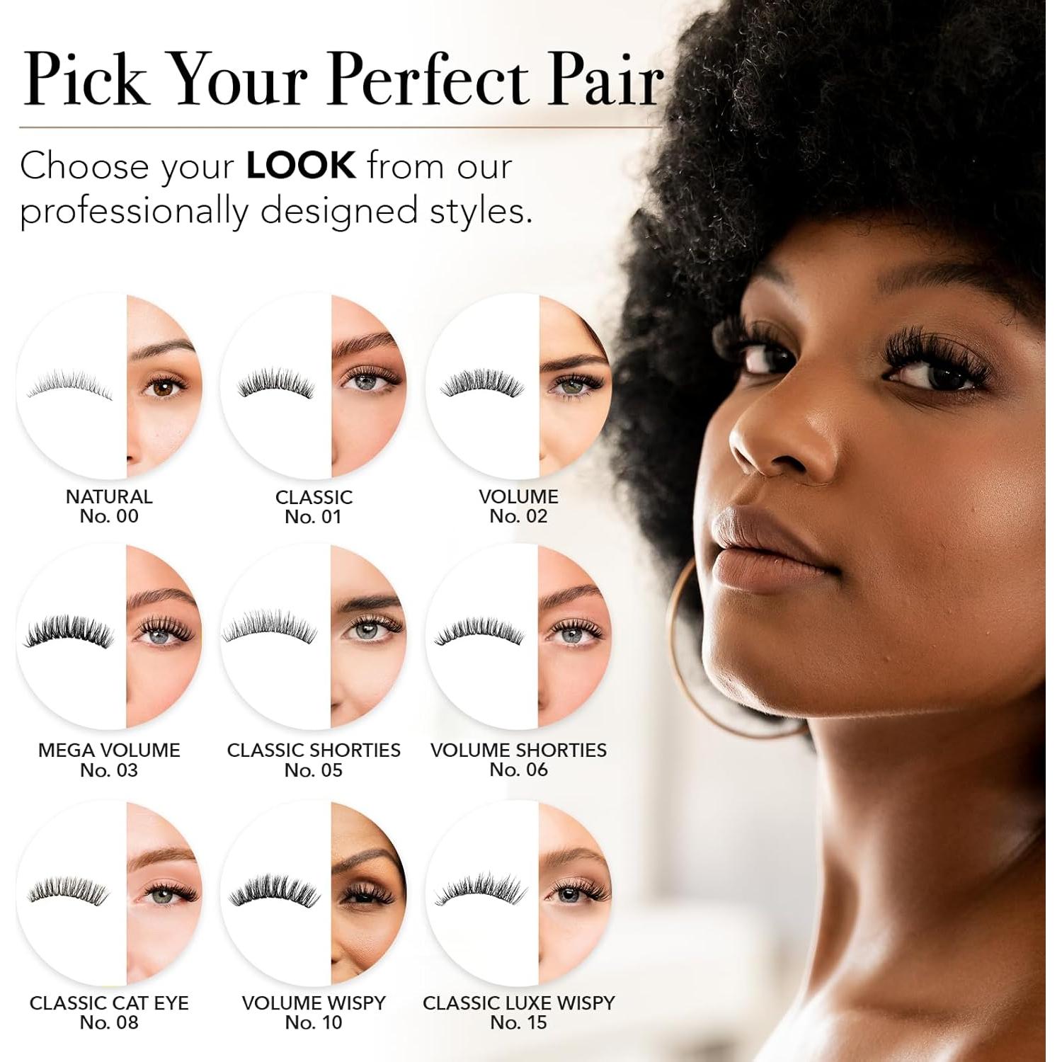 Kit de Pestañas Postizas Pro Lash SoftWear Ojo de Gato No. 08