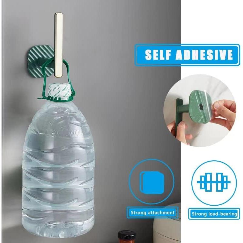 Soportes de Cortina Kinktons - Ganchos Retráctiles Verde - Paquete de 2