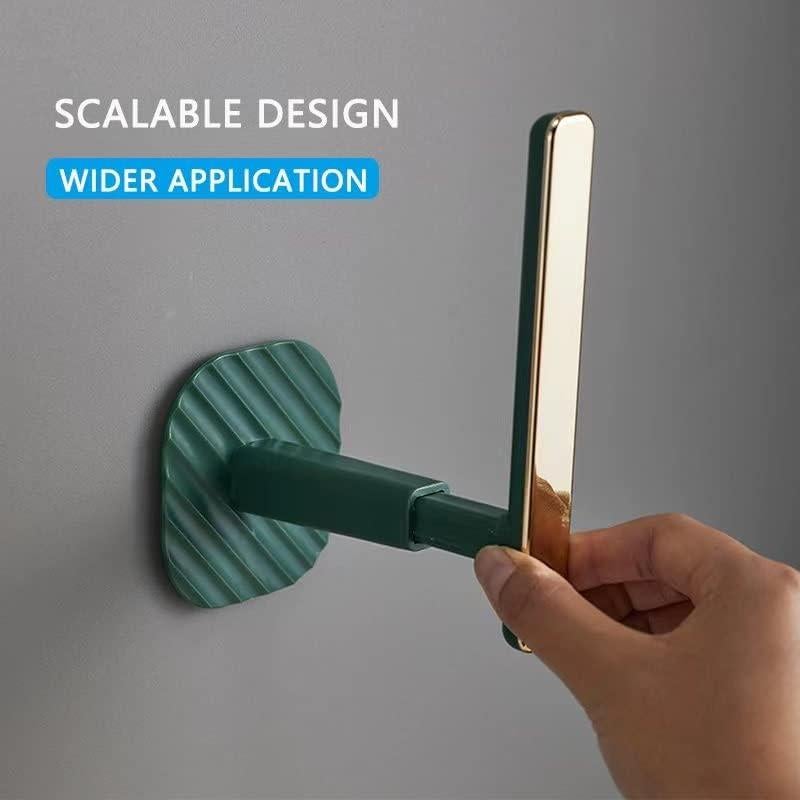 Soportes de Cortina Kinktons - Ganchos Retráctiles Verde - Paquete de 2