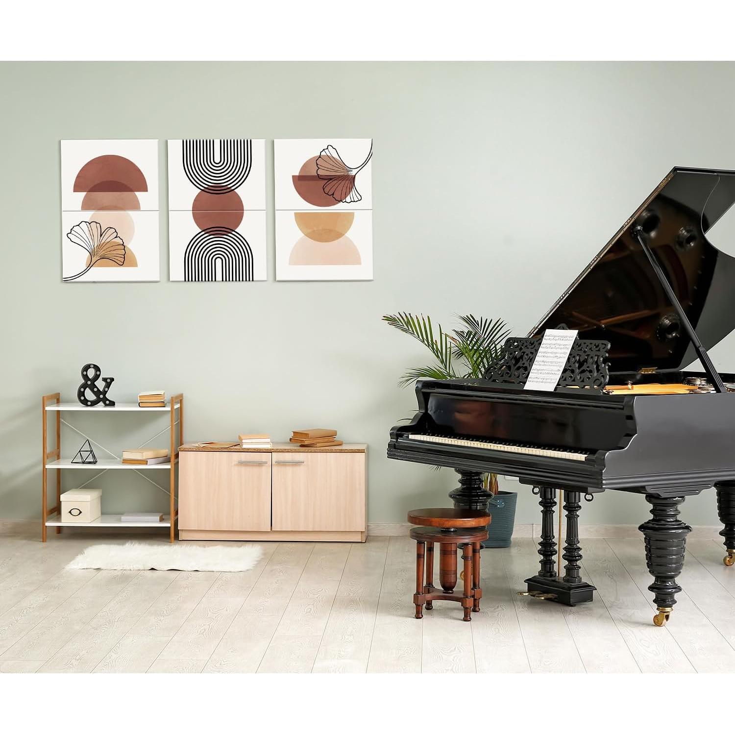 Paneles Acústicos Artísticos Autoadhesivos 120x58 cm Geométricos