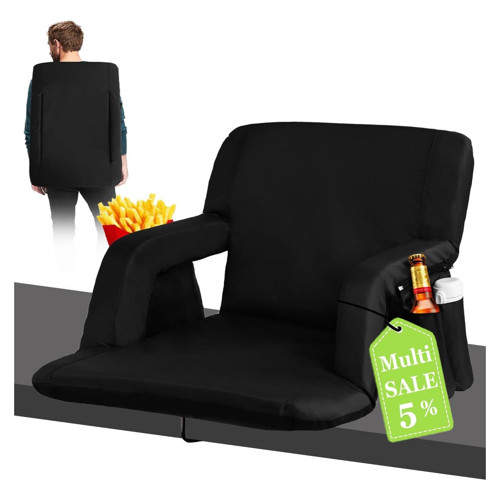 Silla de Estadio Calefaccionada TIMSATIO Plegable 6 Reclinaciones