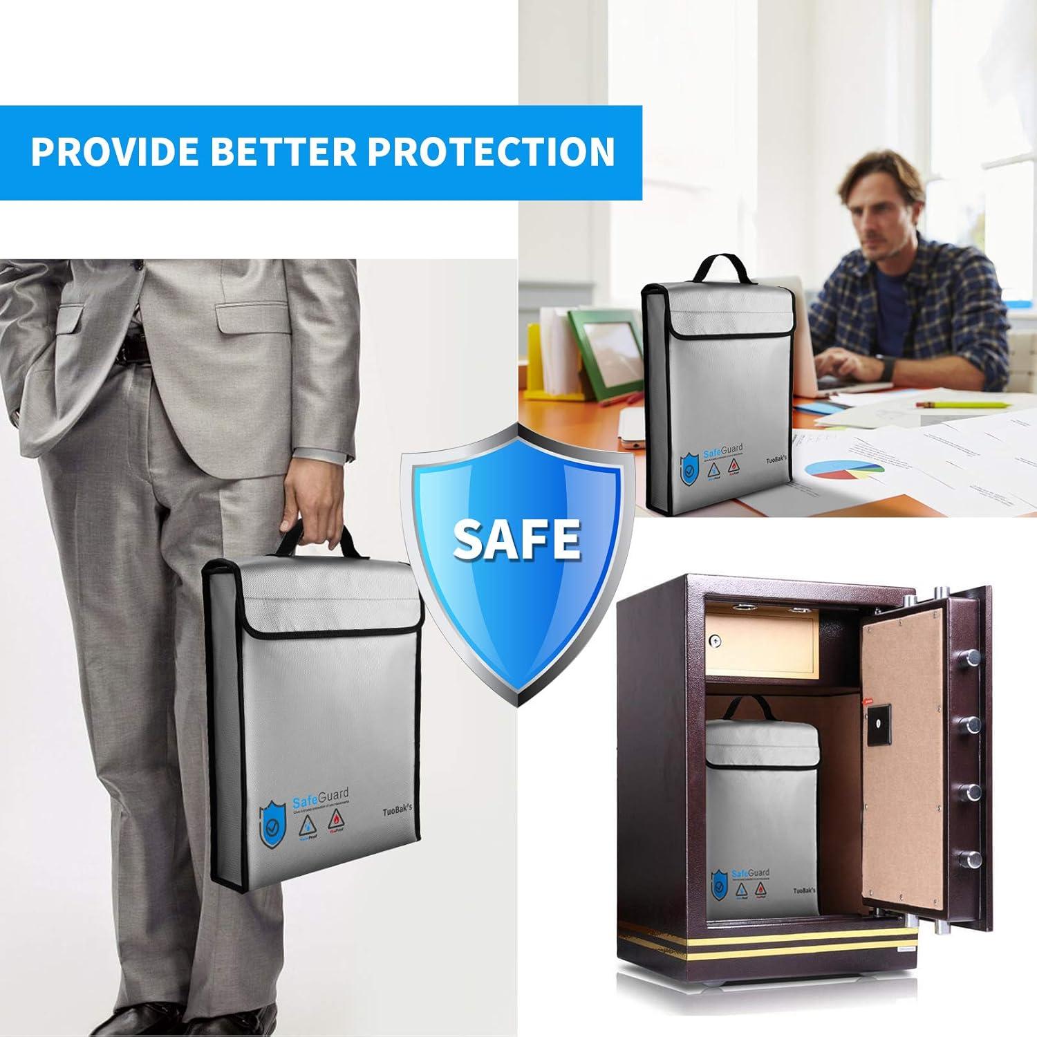 Bolsa de Documentos TuoBak a Prueba de Fuego y Agua 40x32cm