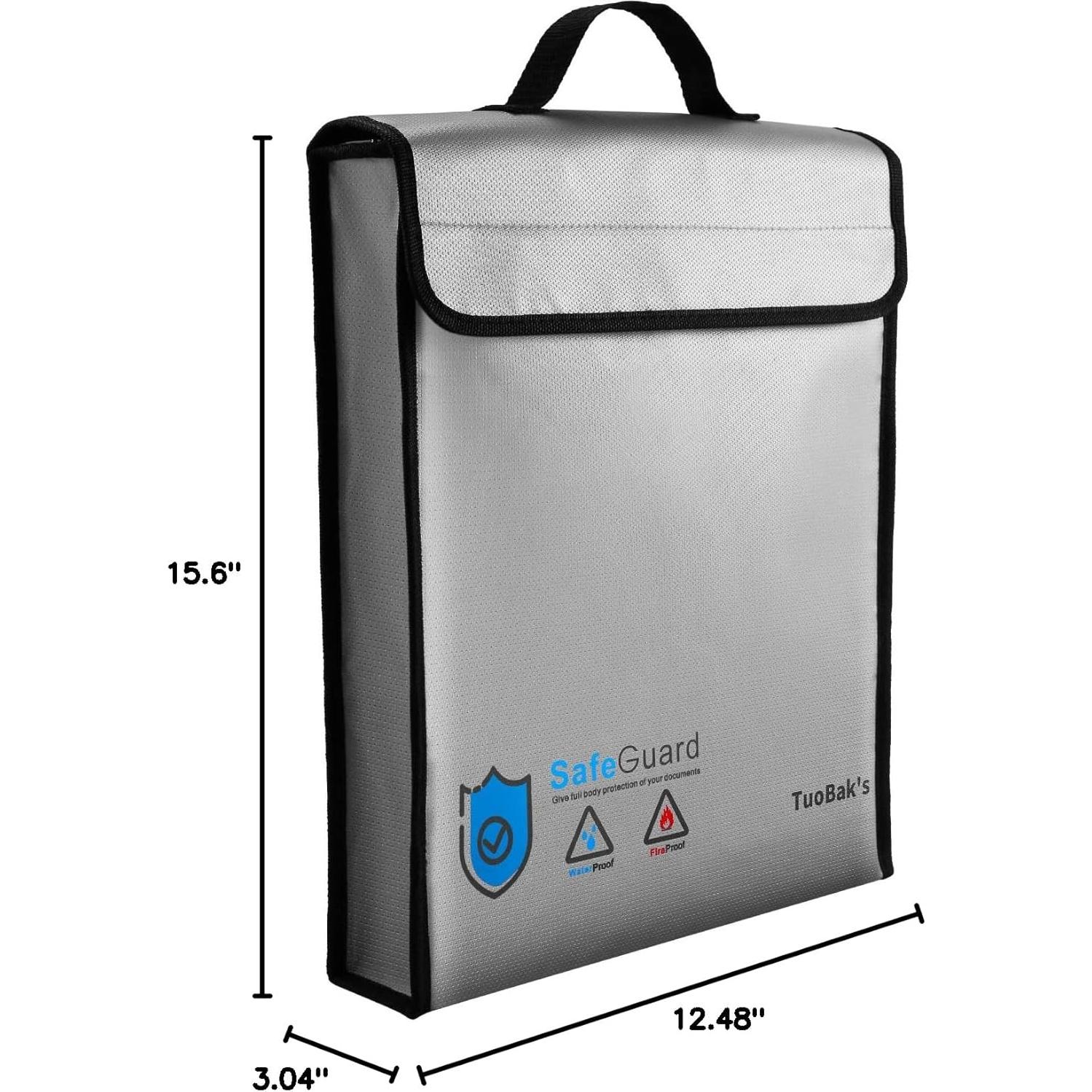 Bolsa de Documentos TuoBak a Prueba de Fuego y Agua 40x32cm