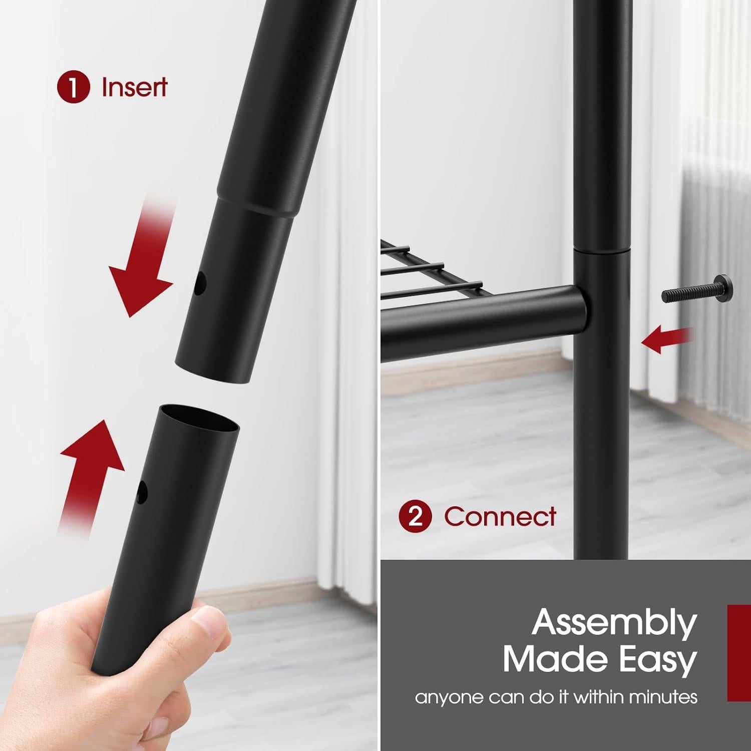 Estantes de Almacenamiento Sakugi 2 Piezas 5 Niveles 85.1x32cm
