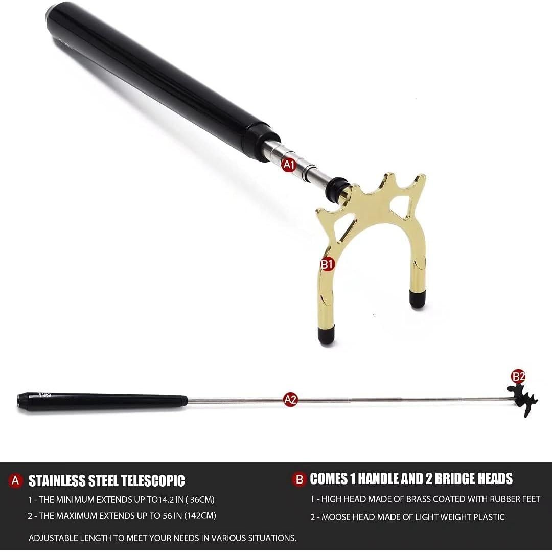 Puente de Billar Retráctil Collapsar con Cabeza 4 en 1