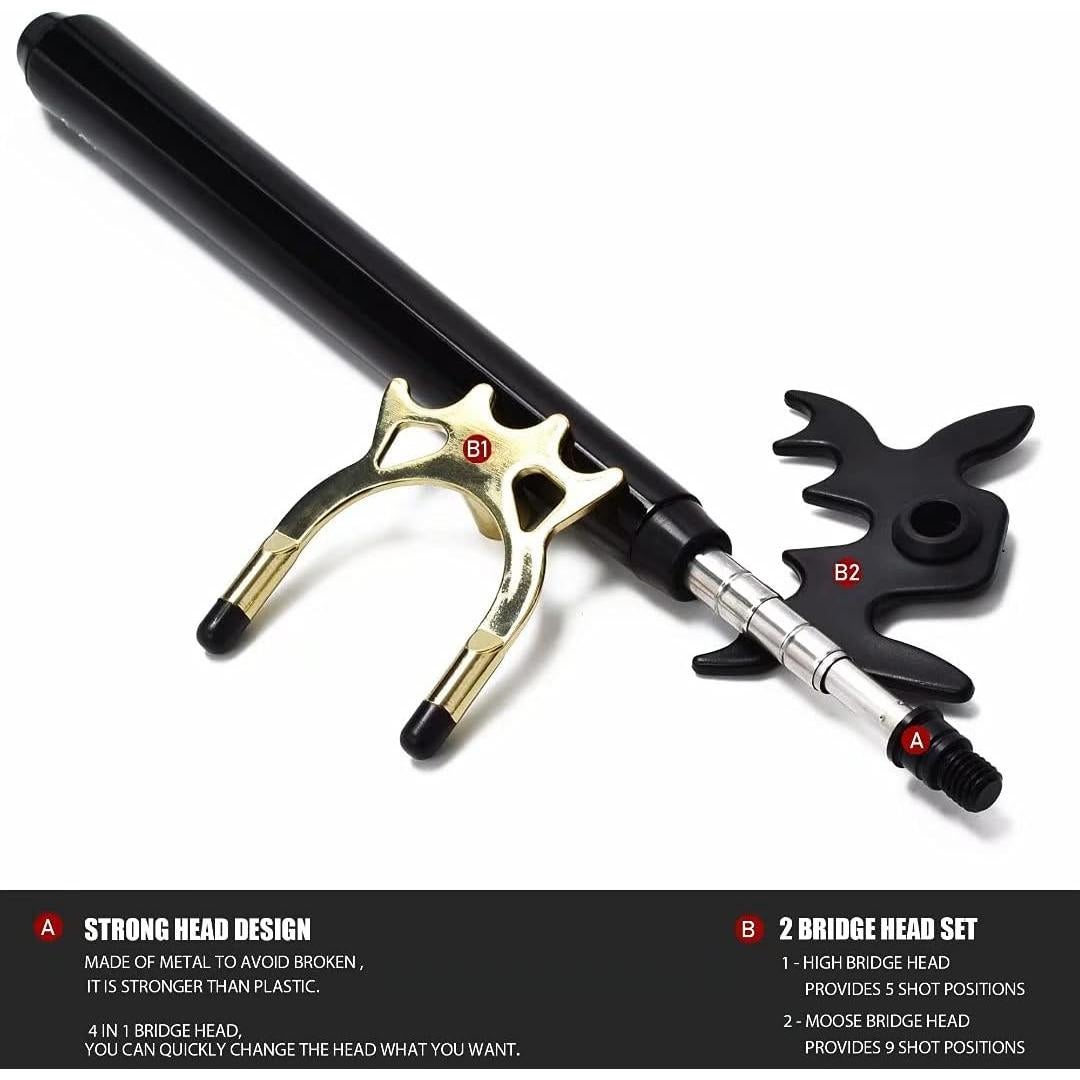 Puente de Billar Retráctil Collapsar con Cabeza 4 en 1