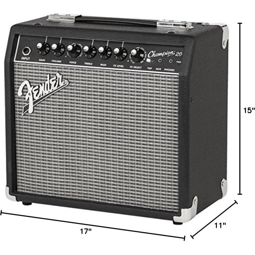 Amplificador Combo Fender Champion II 25W con Accesorios
