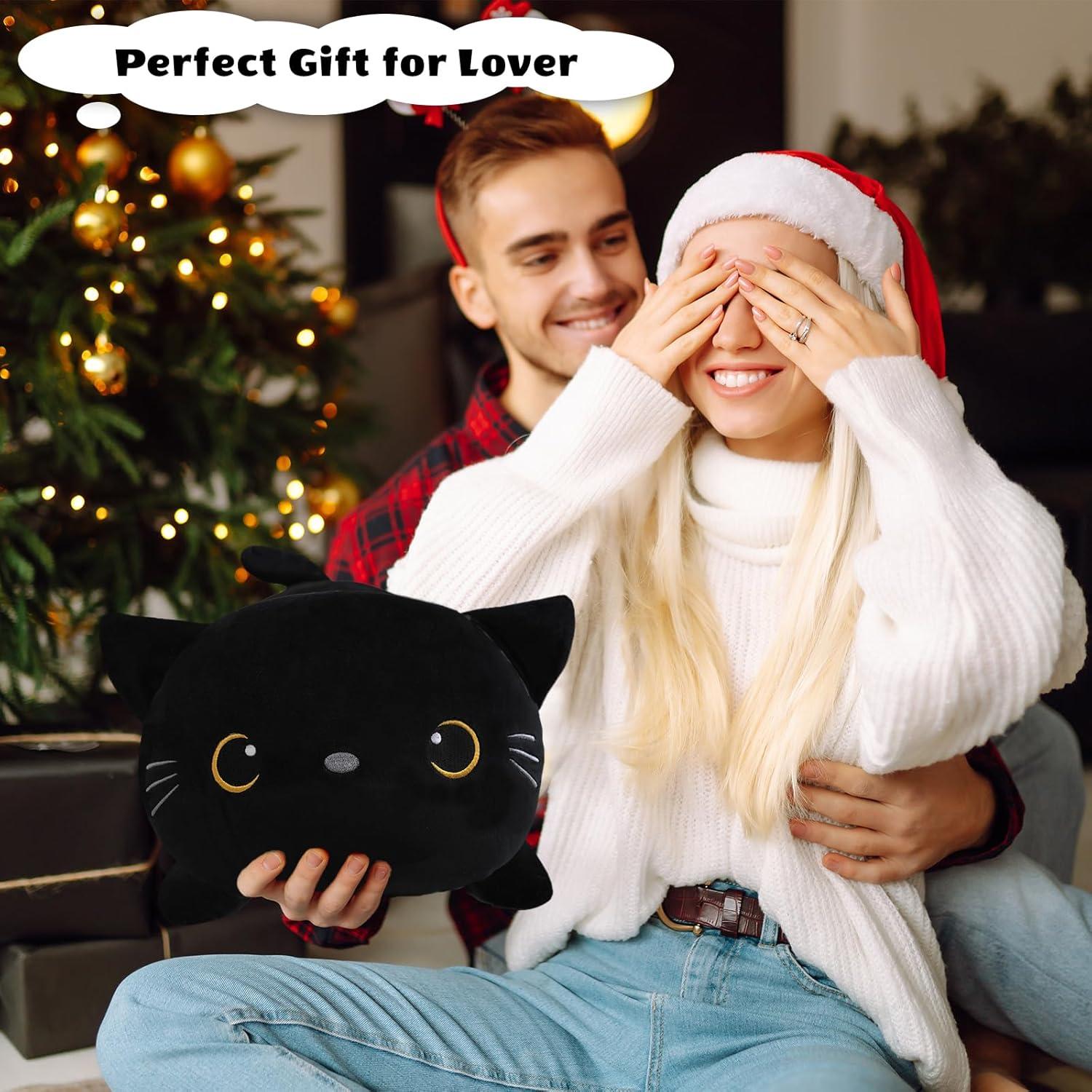 Gato de peluche negro con peso Finebee 25 cm 0.36 kg