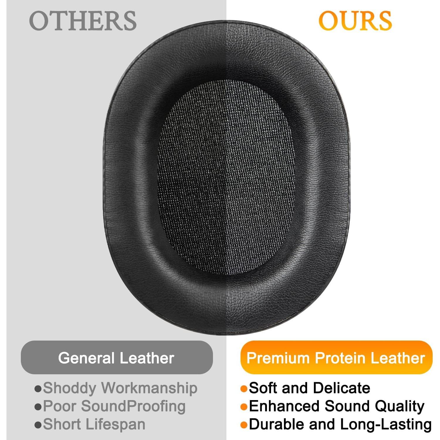 Almohadillas de Reemplazo SOULWIT para Corsair HS65/HS55 - Negro