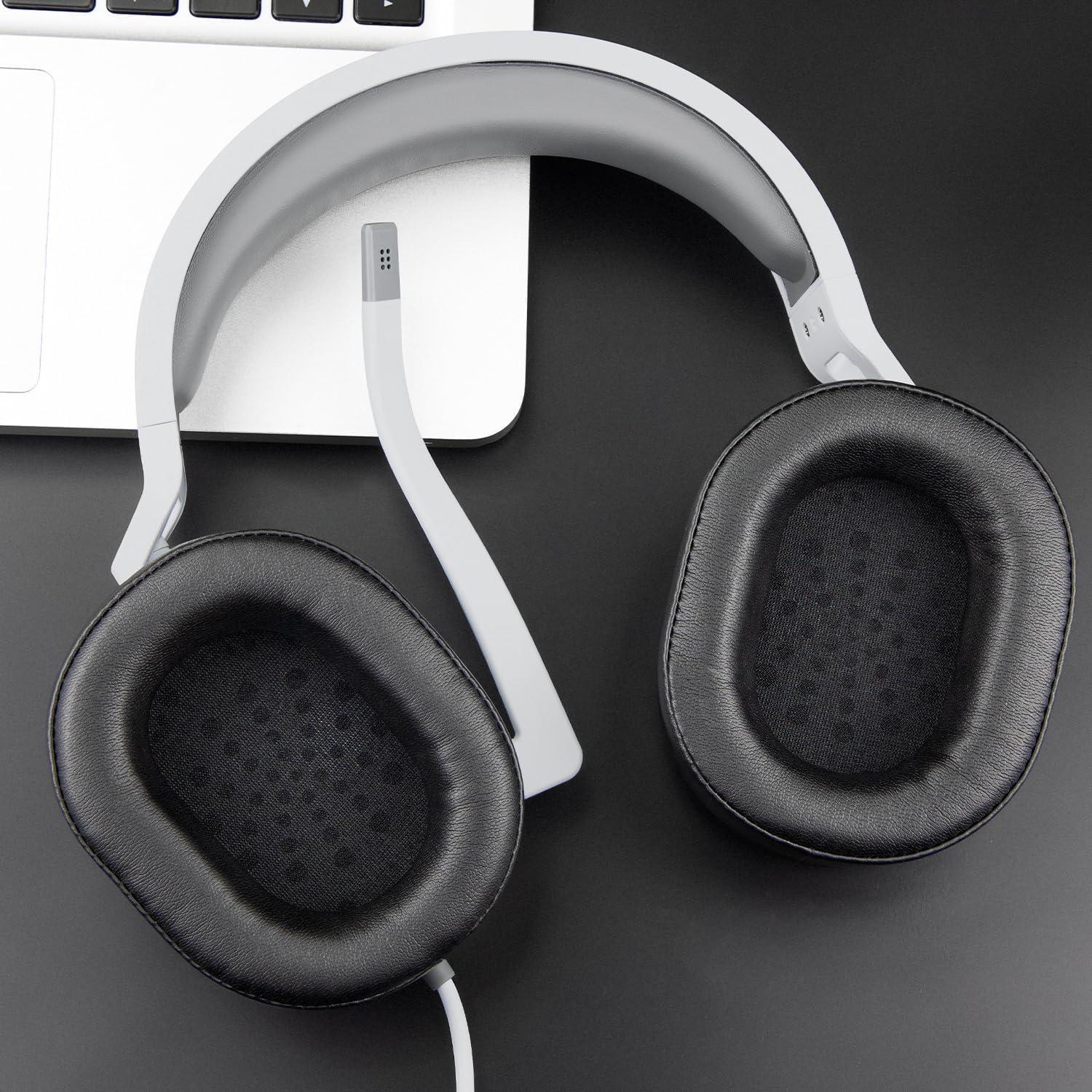 Almohadillas de Reemplazo SOULWIT para Corsair HS65/HS55 - Negro