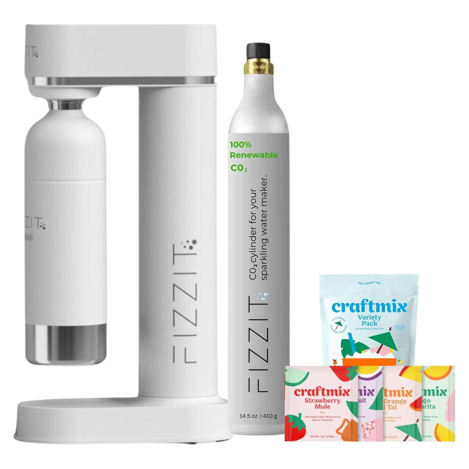 Máquina de Soda FIZZIT W-FFB-S1 con 12 Sabores y CO2