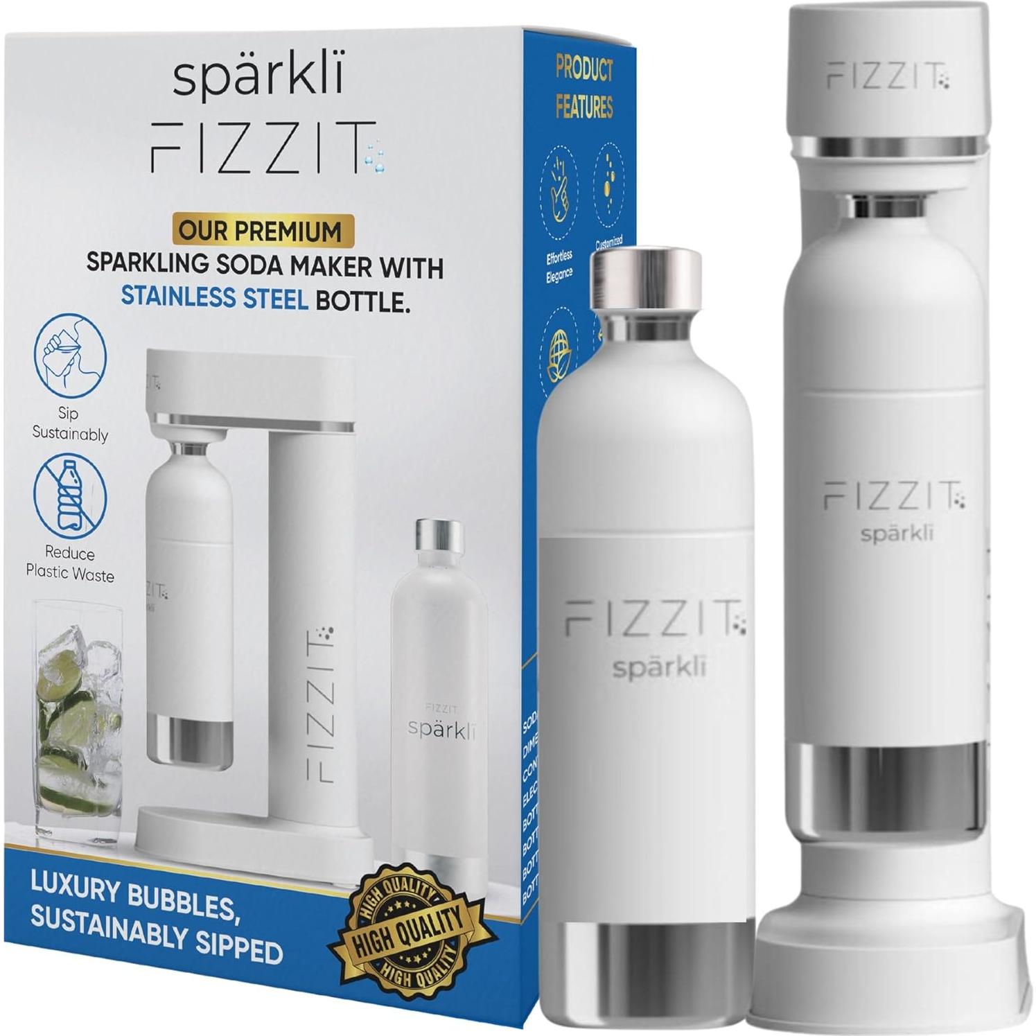 Máquina de Soda FIZZIT W-FFB-S1 con 12 Sabores y CO2