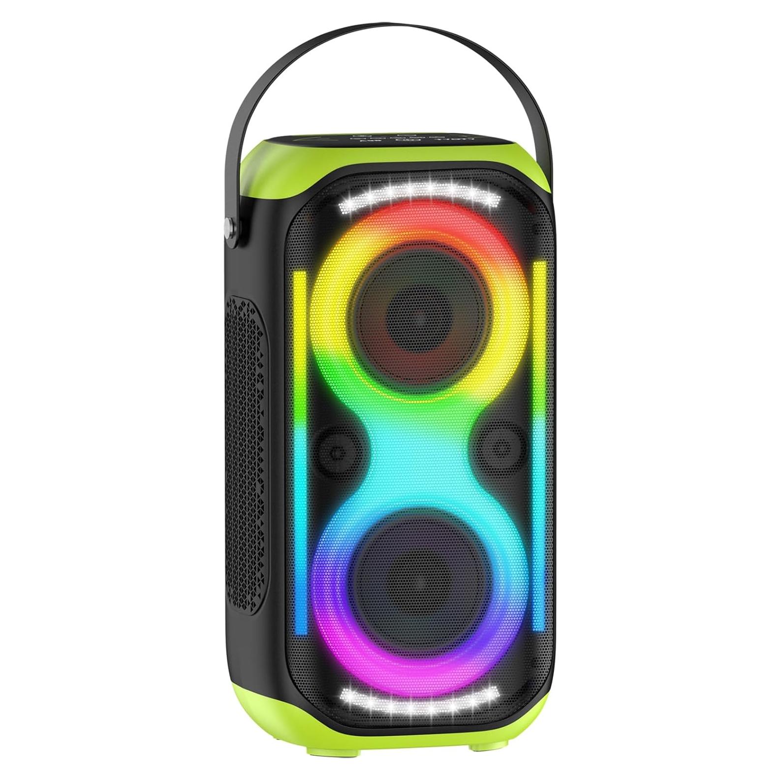 Altavoz Bluetooth Portátil TYOTY A98 160W con Subwoofer y Luces LED