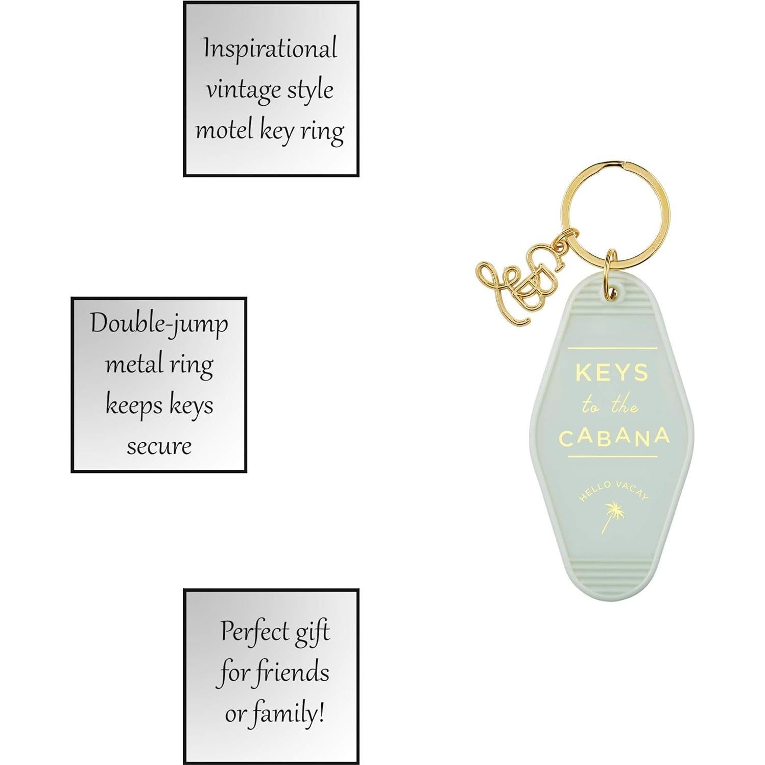 Anillo de Llave Vintage Santa Barbara 8.9 cm Gris Claro