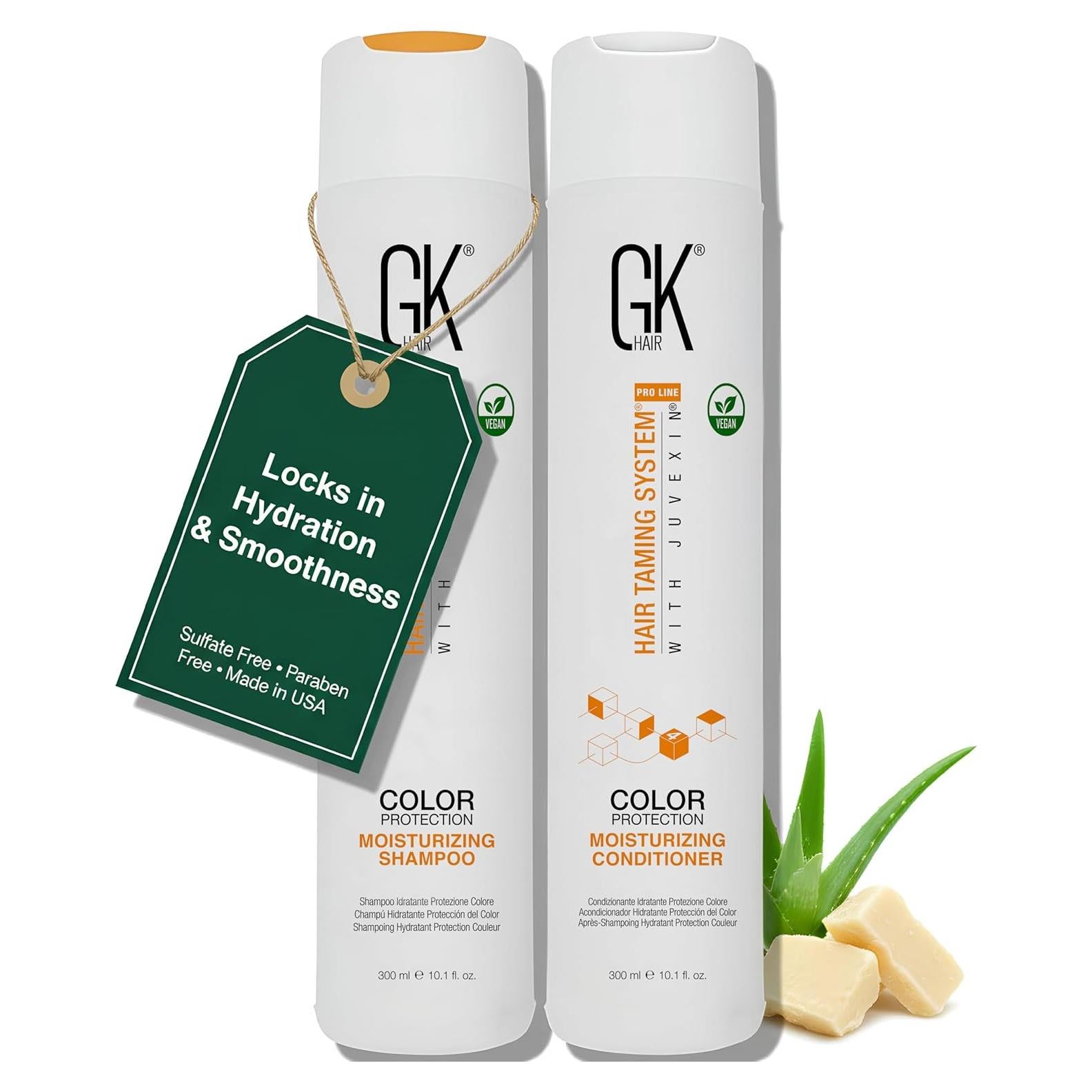 Conjunto Champú y Acondicionador GK Hair 299 ml - Hidratante y Sin Sulfatos