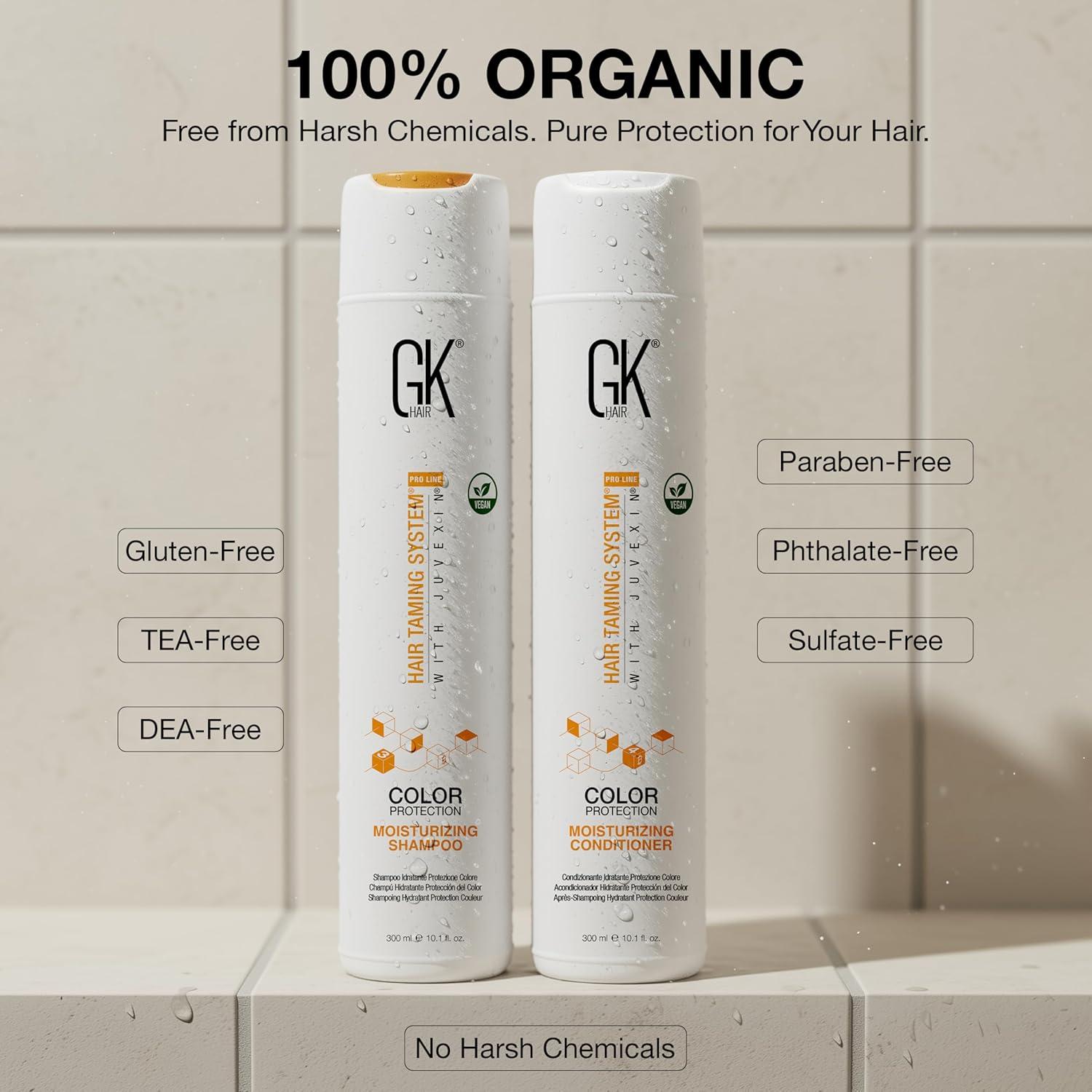 Conjunto Champú y Acondicionador GK Hair 299 ml - Hidratante y Sin Sulfatos