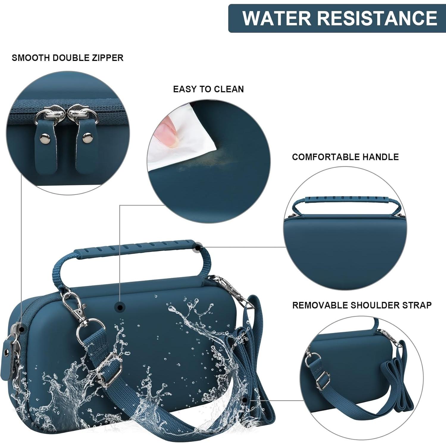 Funda Dura para Agua Flosser Supmay, Azul, Compacta y Ligera