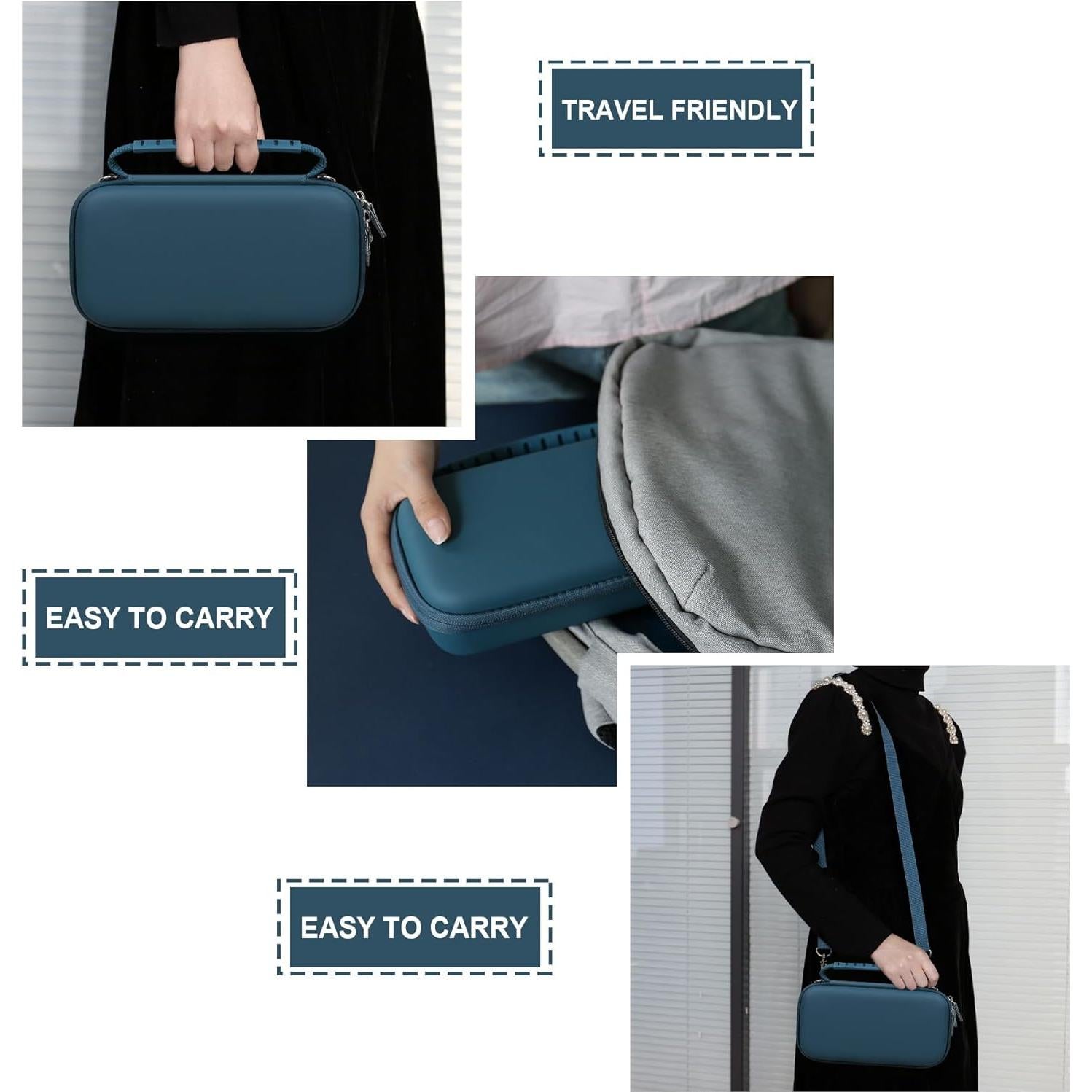 Funda Dura para Agua Flosser Supmay, Azul, Compacta y Ligera