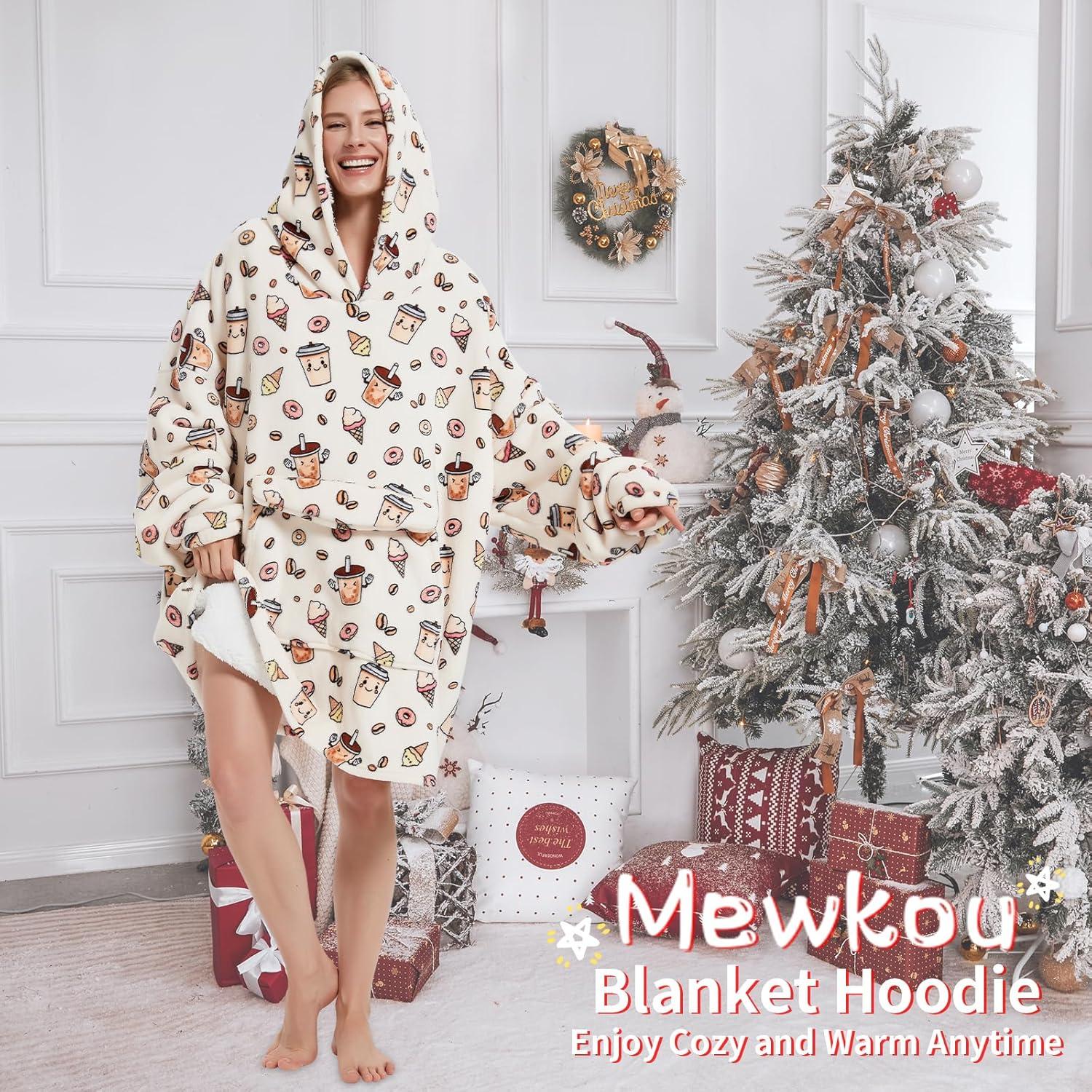 Sudadera Manta Portátil Mewkou Unisex Café 280GSM