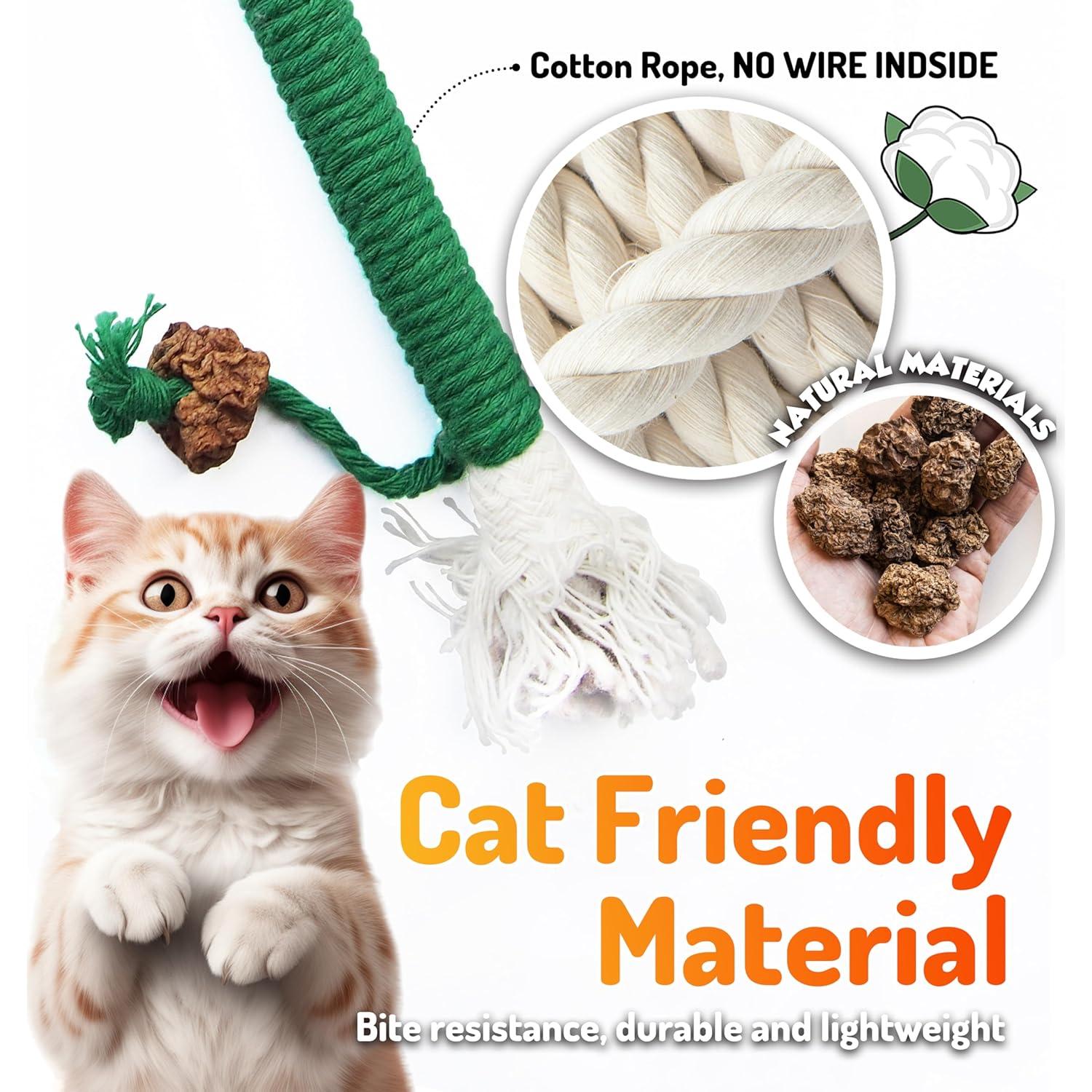 Juguetes para Masticar Gatos LEKEWPET 3PCS Cuerda de Sisal 20cm