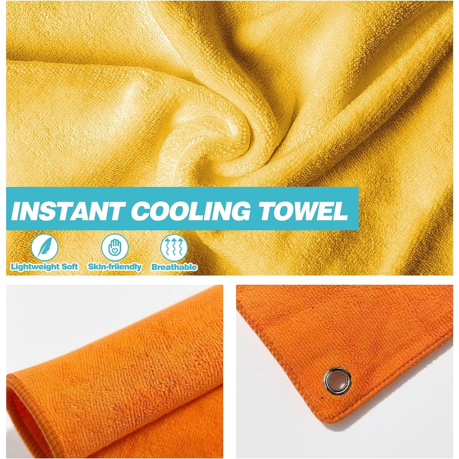 Toallas de Microfibra para Senderismo Genérica 40.6x40.6cm Naranja