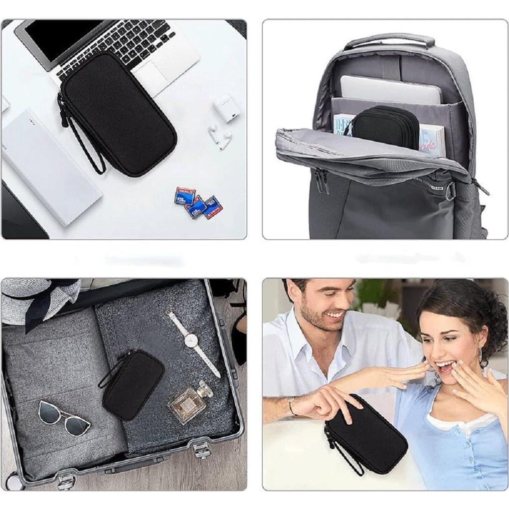 Bolsa Organizadora Electrónica Yiasangly Negra Impermeable 19x11x6cm