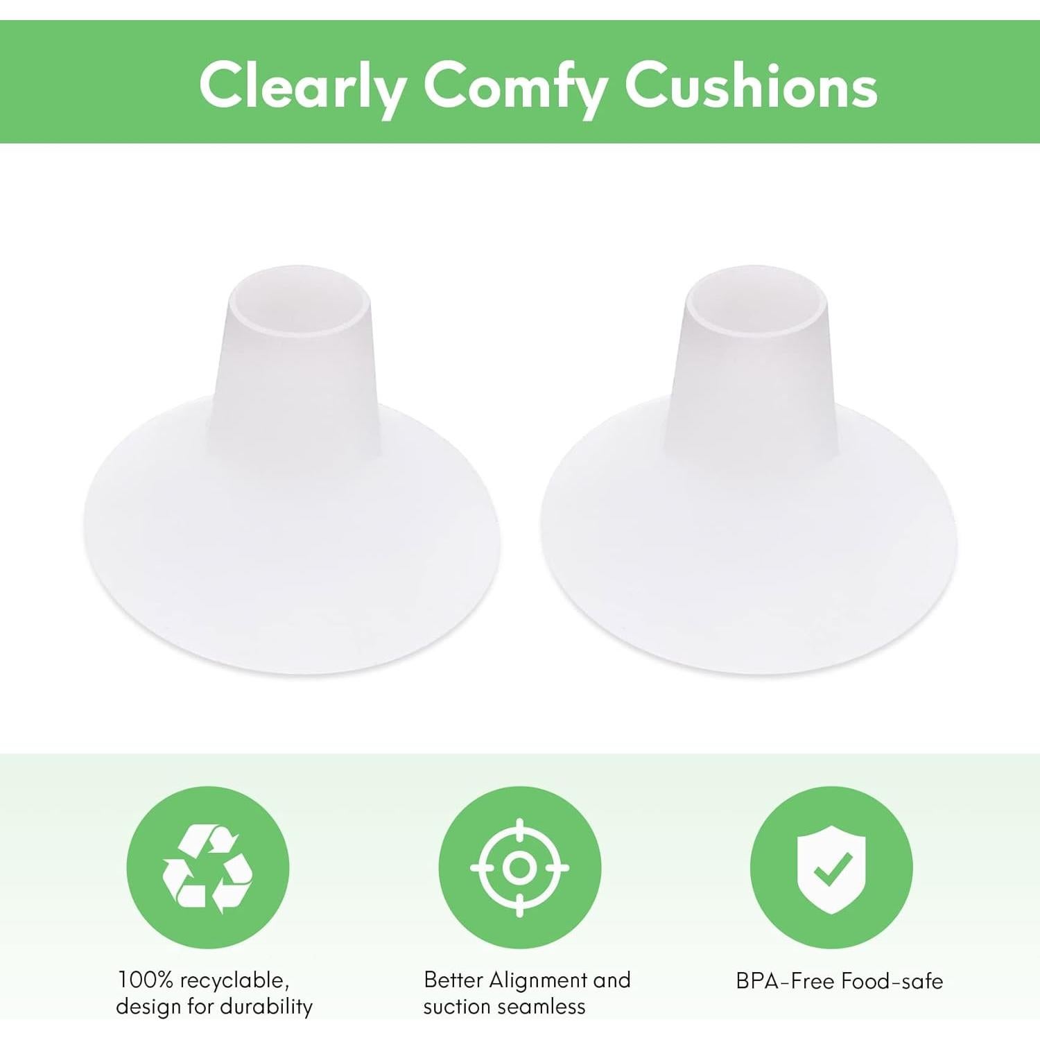 Cojín para Extractor de Leche Mompmuir S - 2 Pcs, Flange 21-23mm