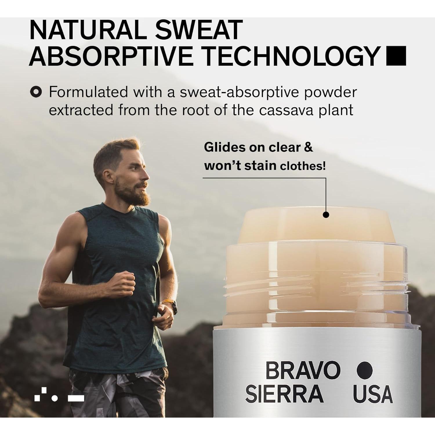 Desodorante Natural Bravo Sierra 90.7g - Sin Aluminio, Cítricos y Madera de Cedro