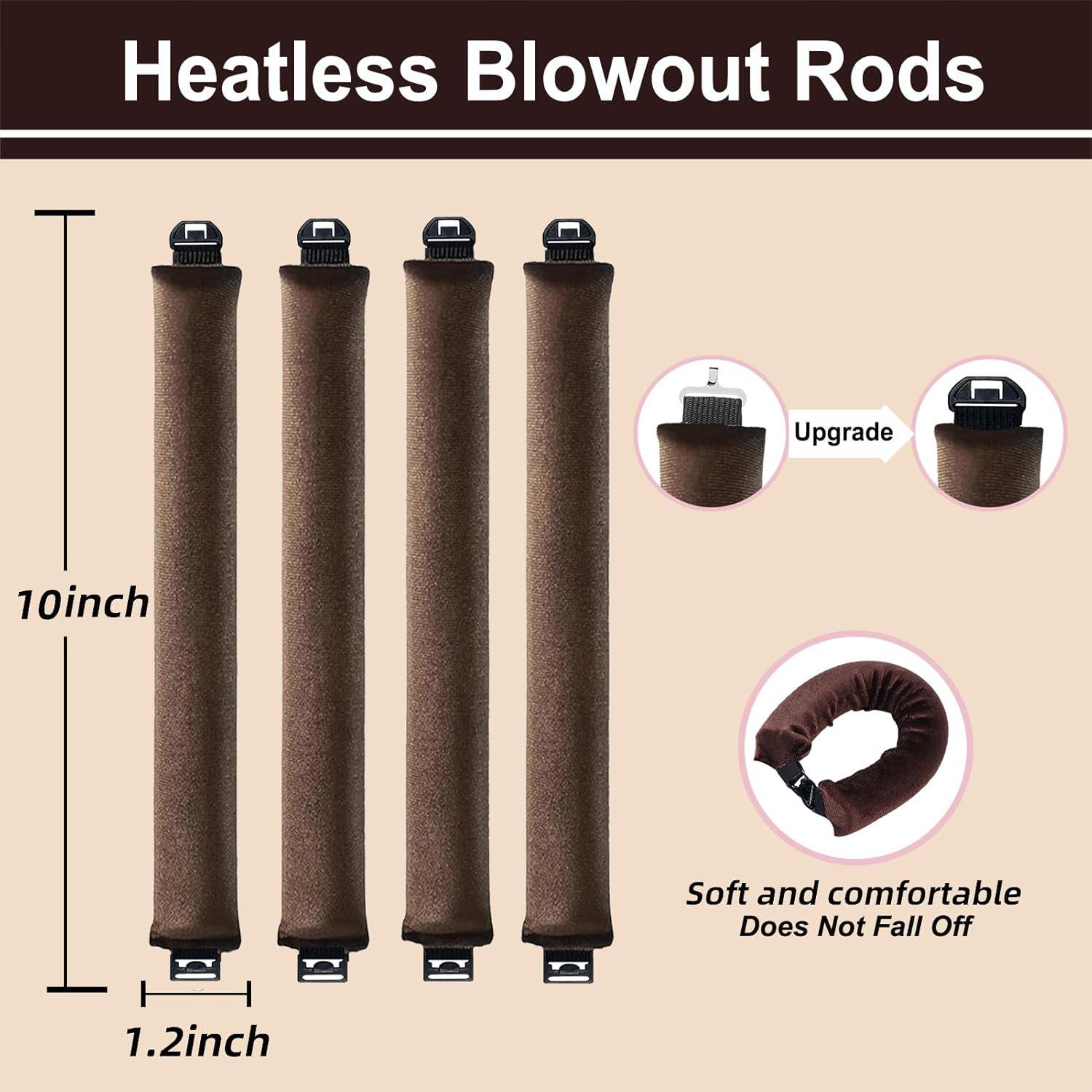 Rizador de Cabello Sin Calor ROPIKIS 4 Varillas Flexibles 3.05cm